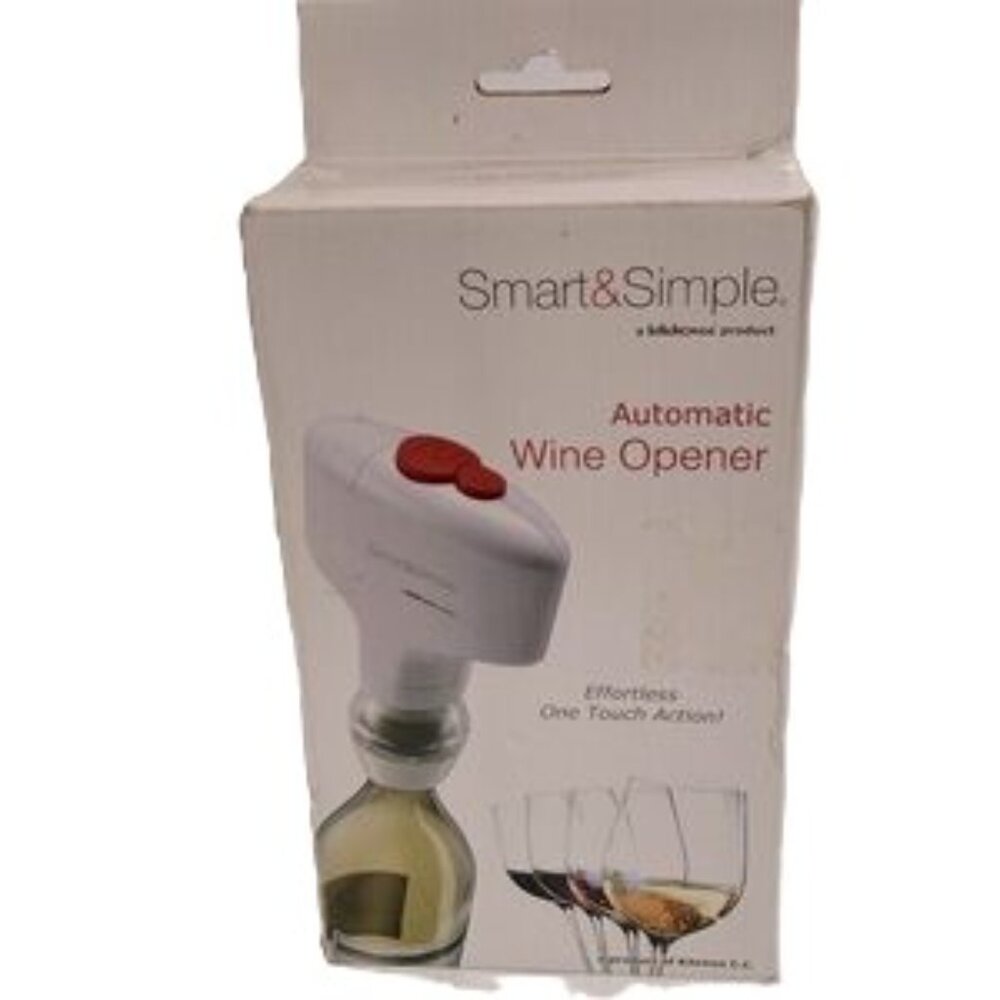 Automatic Wine Opener by Smart and Simple Battery Operated